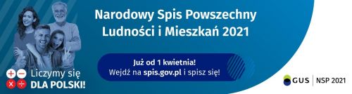 Plakat - Narodowy Spis Ludności i Mieszkań 2021